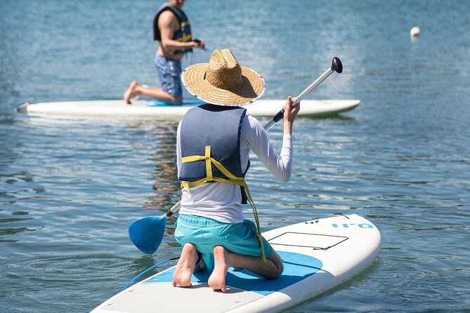1-Hour Condado Lagoon Paddleboard Rental in San Juan - Getting comfortable on calm Condado Lagoon