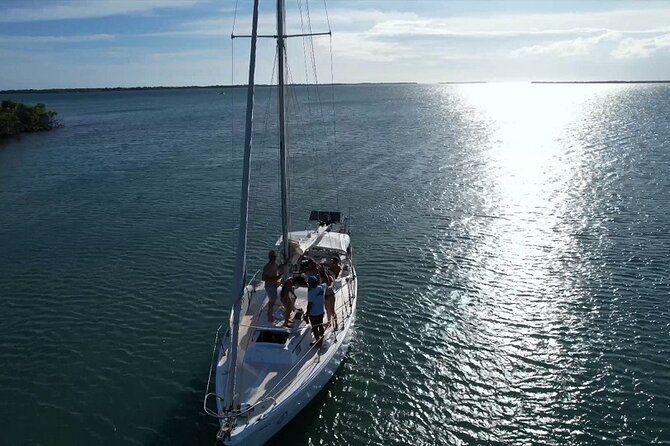 3 Hours Private Sunset Sail and Swim - The first hour, sailing toward Jobos Bay