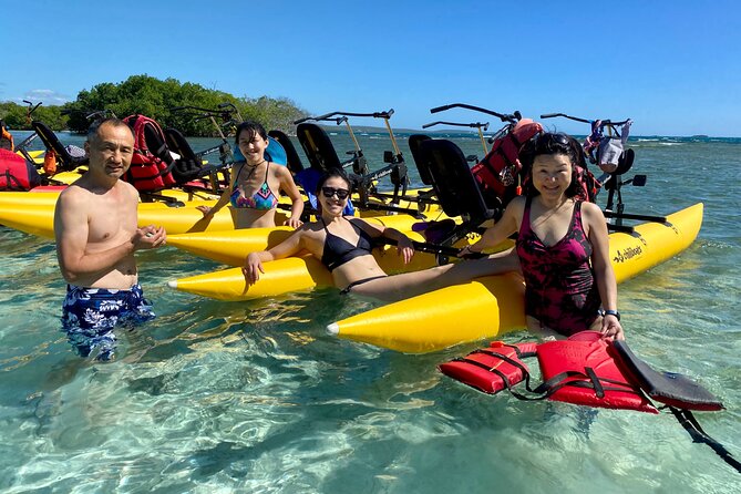 Adventure Chiliboats Waterbike in La Parguera - Pedaling the twenty-minute route to Los Cayos