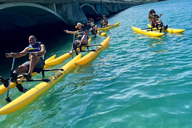 Adventure Water Bike in Condado Lagoon, San Juan - The people running the activity