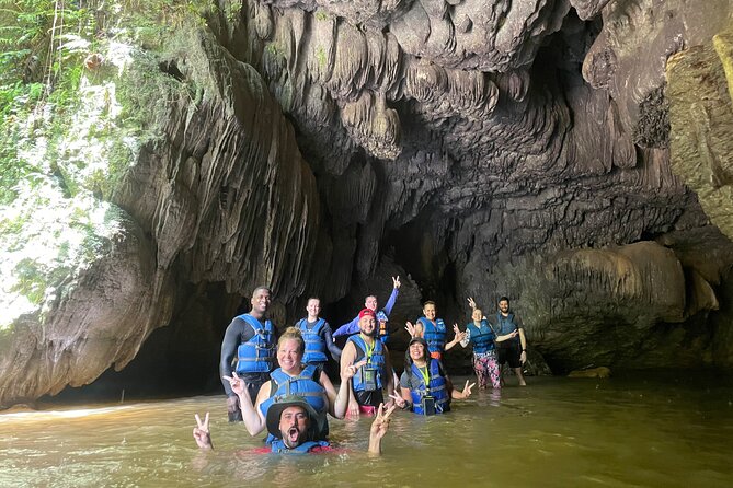 Arenales River Caving, Waterfall &Tropical Forest Secret Spring - Vega Baja: green-blue pools and limestone caves