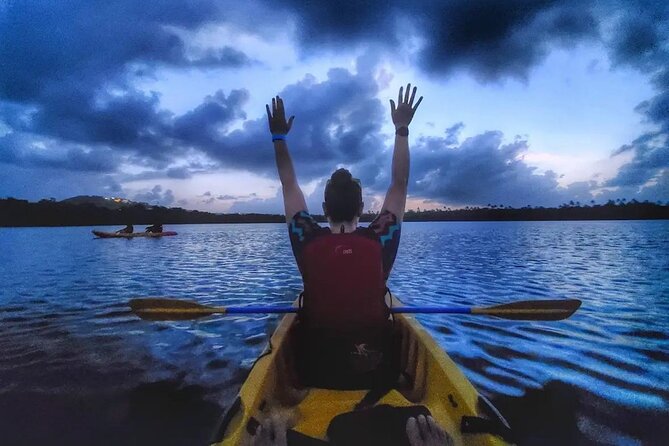 Bioluminescent Bay Kayak Tour in Fajardo Puerto Rico - Getting ready at the Las Croabas kiosk