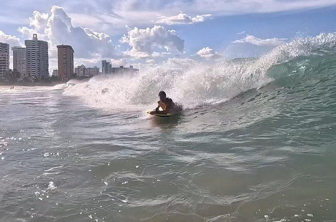 Boogie Board with Snacks and Drinks in San Juan - Riding the Boogie Board in San Juan