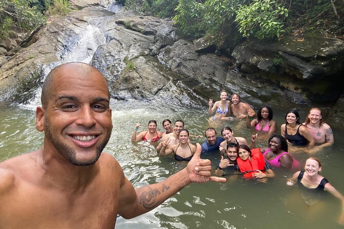 El Yunque & Beach Tour: Waterslide, Waterfall, Food, & Photos - Five minutes into El Yunque, the action begins