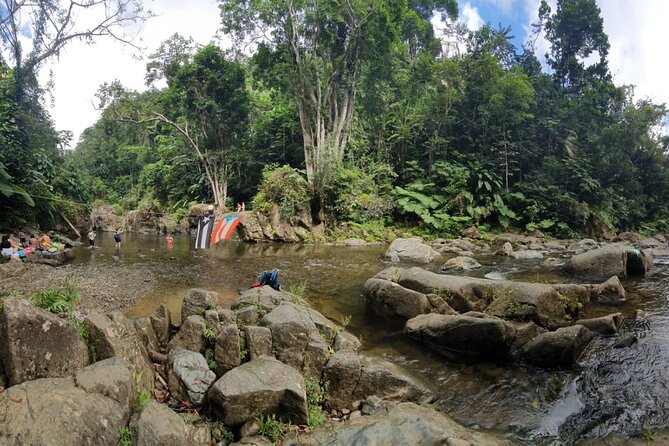El Yunque National Forest and Luquillo Beach Tour - Swimming in a Mountain River