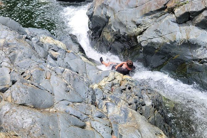 El Yunque Rainforest - Waterslide, Cliff jump, and Rope swing! - The 25-minute walk into the rainforest