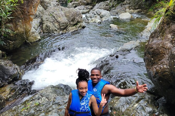 El Yunque Rainforest - Waterslide, Cliff jump, and Rope swing! - Natural pool, waterslide, rope swing, and cliff jumps