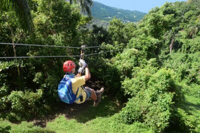 El Yunque Ziplining in Puerto Rico