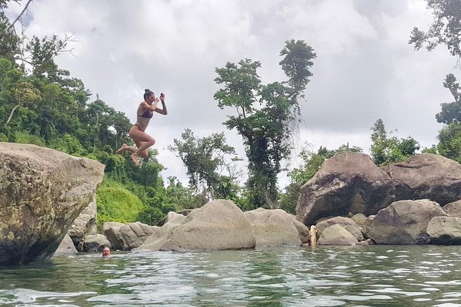 Epic Guided Adventure in El Yunque National Rainforest & Beach - The natural waterslide is fun, rough, and optional in spirit
