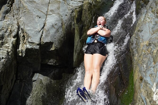 Famous Natural Waterslide in El Yunque Rainforest - Reaching the two waterfalls and natural slides