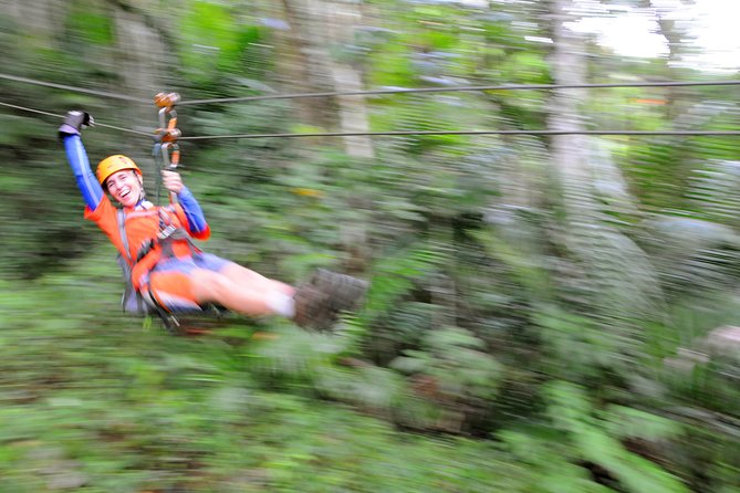 Full-Day Zipline and Waterfall Rappelling Adventure Near San Juan - Three, or possibly five, ziplines back to base camp