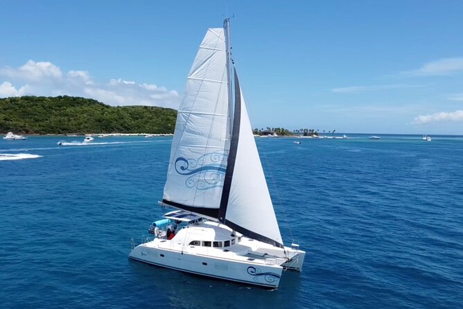 Janise Sailing Afternoon Charter in Fajardo, Puerto Rico - Sunset With Ramos Island Behind You