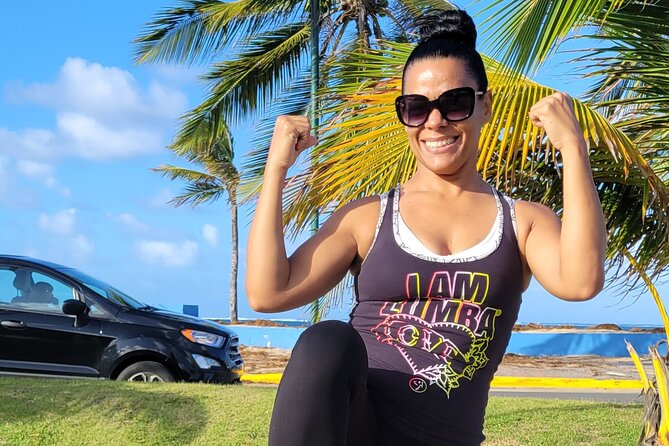 Latin Zumba Beach Class in San Juan, Puerto Rico - Dancing with Ocean Park Beach in view