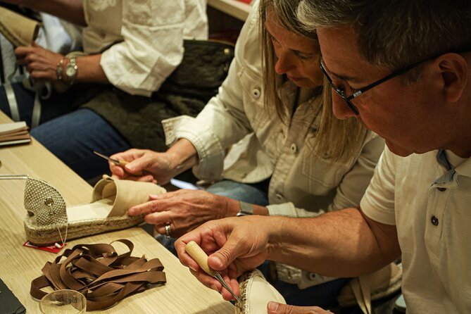 Make Authentic Espadrilles in San Juan - One hour at the workshop table