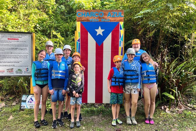 Puerto Rico Charco Azul Hiking Adventure - A waterfall, canyon cliffs, and Taíno markings