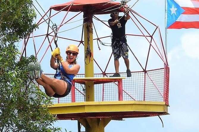 Rainforest Zipline in Foothills of the National Rainforest - Lines one through three: finding your rhythm