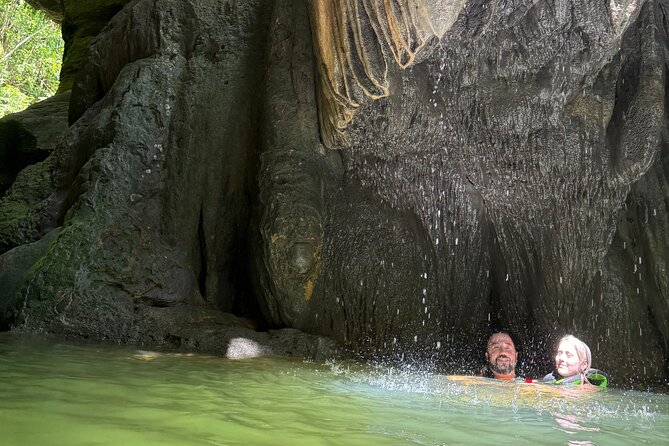 River Cave Swimming with TRANSPORTATION - Swimming through the caves and waterfall