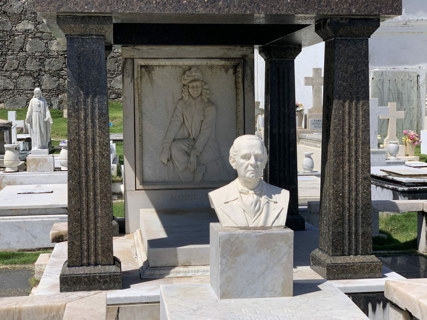 San Juan: Ghosts and Spooky History Walking Tour - Plaza Colón and Teatro Tapia set the tone