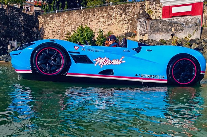 San Juan PR Watersports Car Rental Blue McLaren - How the staff shape the experience