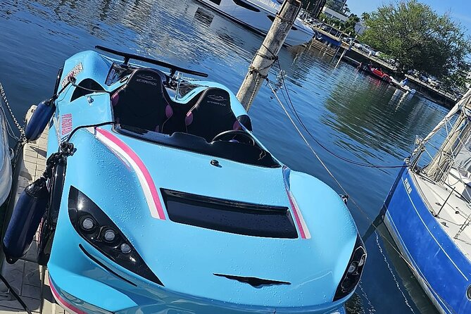 San Juan PR Watersports Car Rental Blue McLaren - The safety briefing comes first