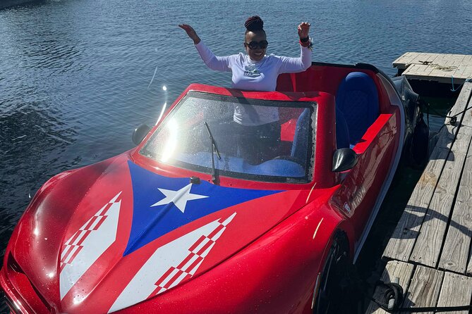 San Juan Watersports Car Rentals Red Bugatti - What riding a Red Bugatti on San Juan Bay feels like