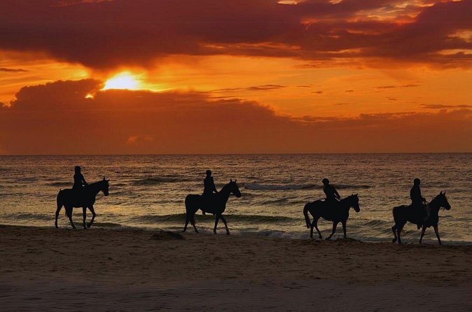 Sunset Horseback Ride by the Beach in Aguadilla, Puerto Rico - Riding toward the Aguadilla ruins