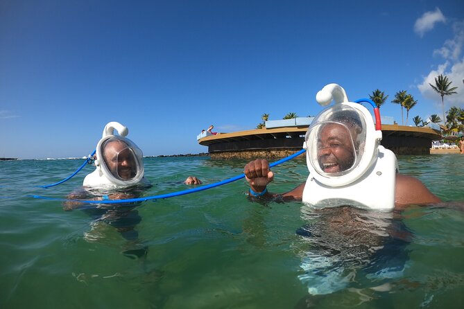 Underwater Sea Trek in San Juan: Explore Beneath the Waves - Arriving at the Caribe Hilton beach
