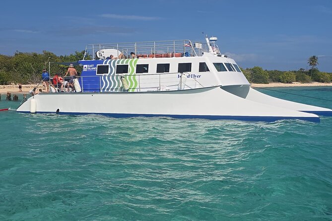 Vieques: Beach and Snorkeling Tour by Catamaran from Fajardo - Choosing among Sun Bay, Blue Beach, Green Beach, and Isla Yayí