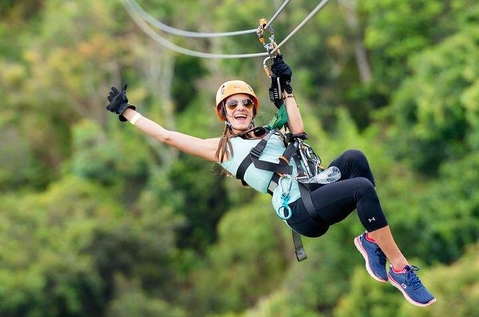Zipline Adventure Tour - Stairs, waiting, and the real time in the air